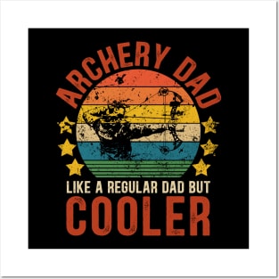 Archery Dad Funny Vintage Archery Father's Day Gift Posters and Art